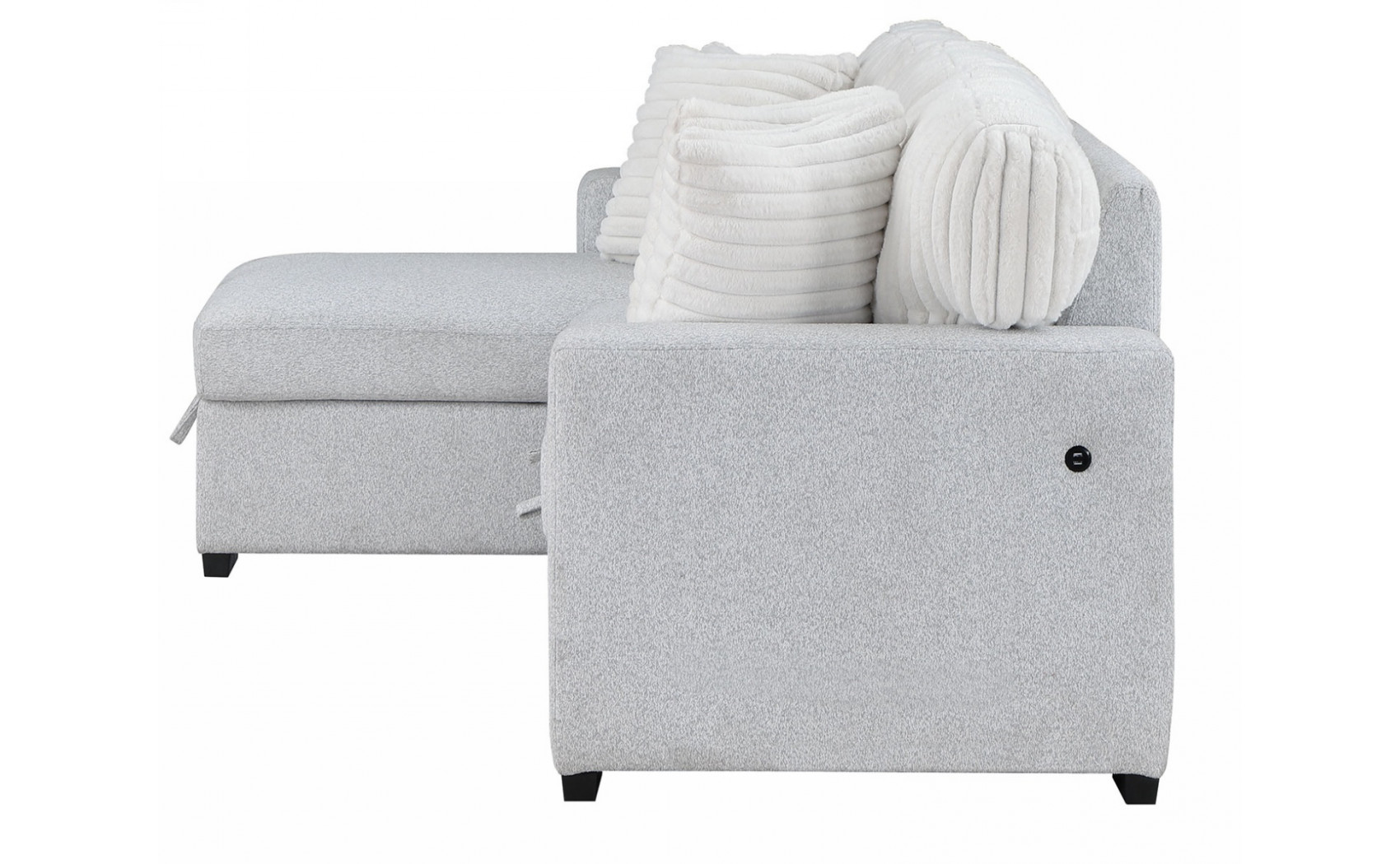 Alina U0204 Sectional Light Grey / White Global Furniture