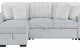 Alina U0204 Sectional Light Grey / White Global Furniture