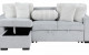 Alina U0204 Sectional Light Grey / White Global Furniture