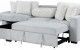 Alina U0204 Sectional Light Grey / White Global Furniture