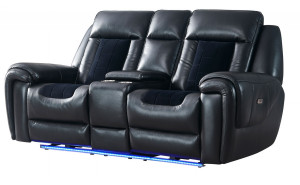 Valencia U0700 Loveseat Black Global Furniture