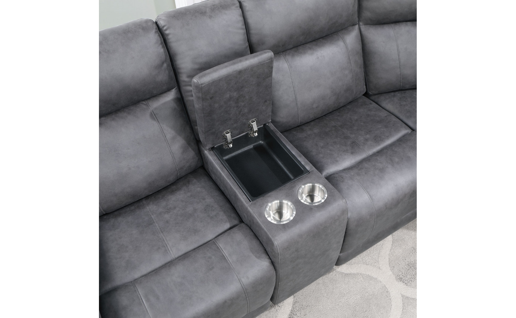 Salena U1797 Sectional Beige / Light Grey Global Furniture