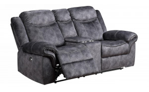 U2200 Loveseat Granite Black Global Furniture U2200 Loveseat Granite Black Global Furniture