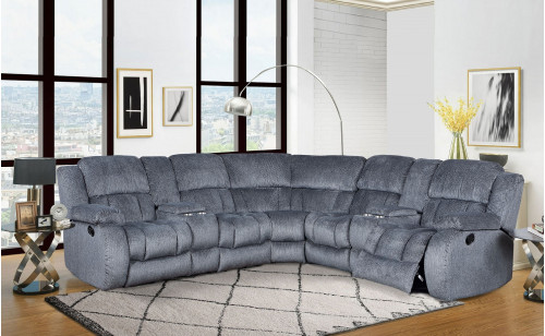 Lille U250 Sectional Dark Grey Global Furniture Lille U250 Sectional Dark Grey Global Furniture