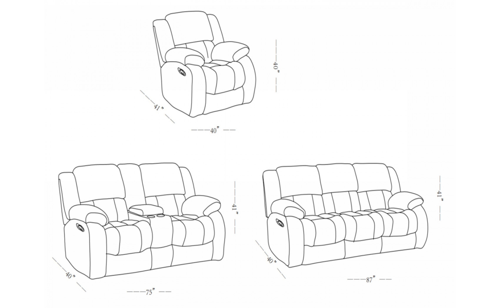 Lille U250 Sofa Set Light Grey Global Furniture