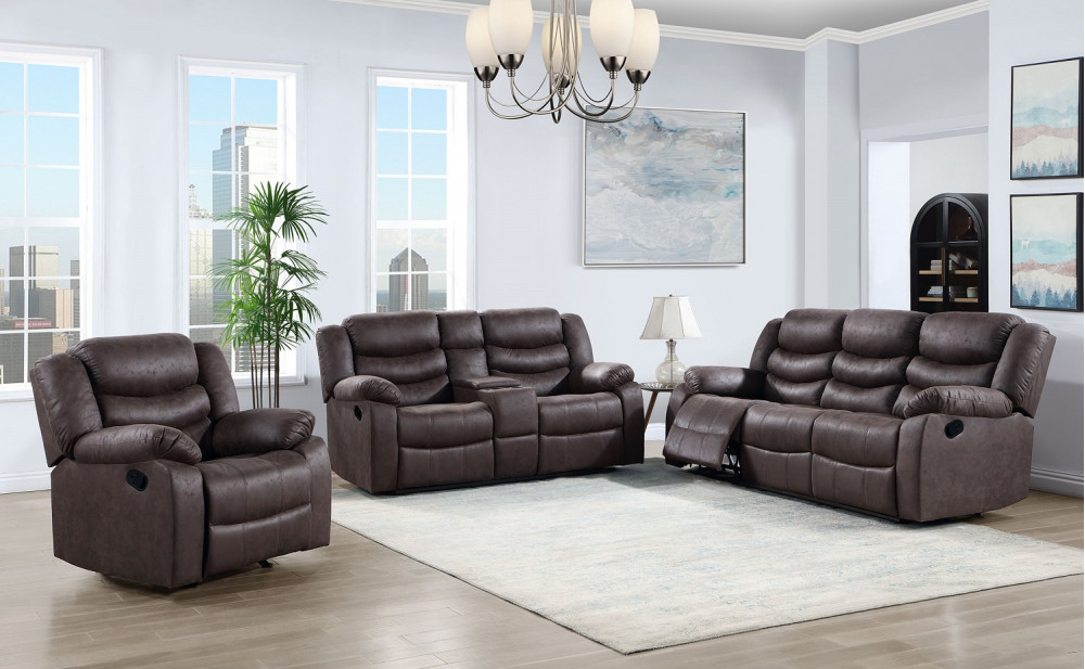 Soho U5929 Sofa Set Dark Brown Global Furniture