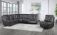 Rotterdam U6066 Sectional Dark Grey / Black / Charcoal Global Furniture