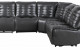 Rotterdam U6066 Sectional Dark Grey / Black / Charcoal Global Furniture