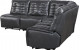 Rotterdam U6066 Sectional Dark Grey / Black / Charcoal Global Furniture