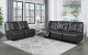 Rotterdam U6066 Sectional Dark Grey / Black / Charcoal Global Furniture