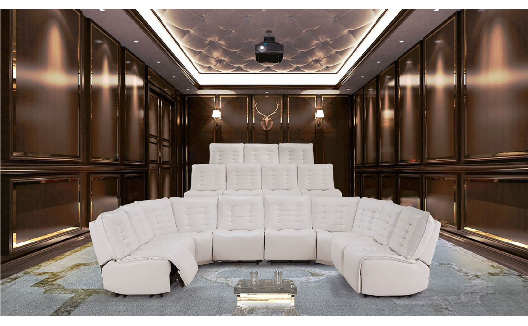 Rotterdam U6066 Sectional White Global Furniture
