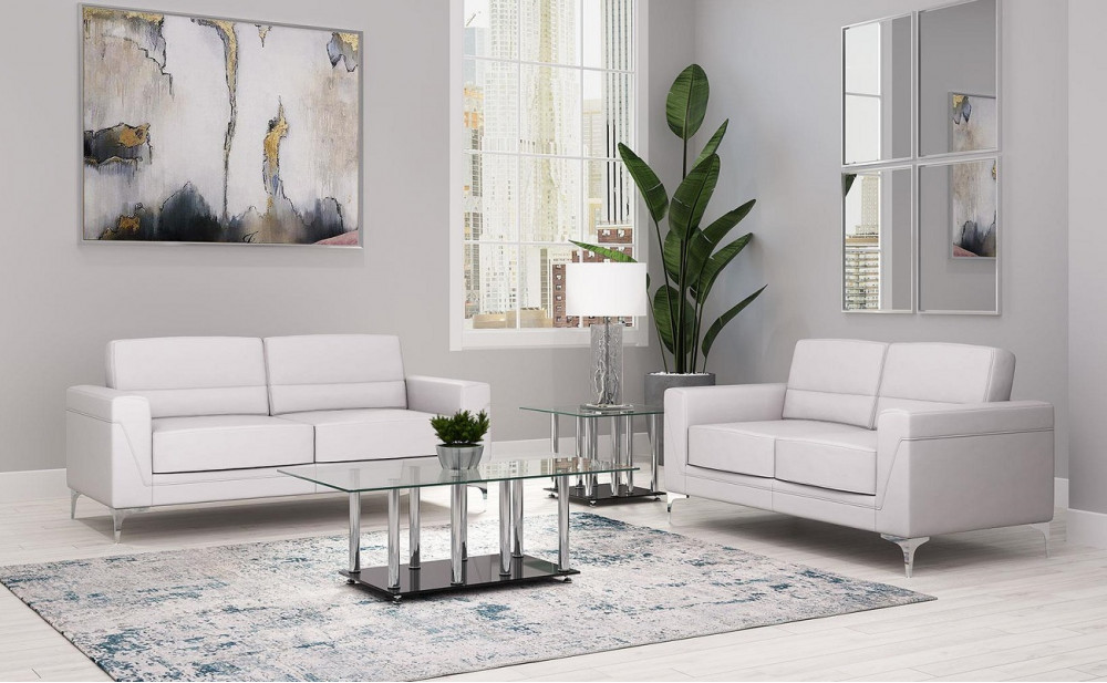 U6109 Sofa Set Light Grey Global Furniture