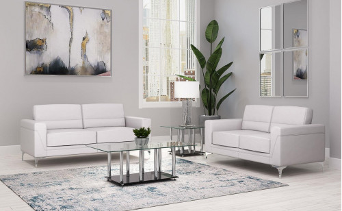 U6109 Sofa Set Light Grey Global Furniture U6109 Sofa Set Light Grey Global Furniture