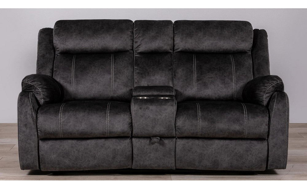 U7303 Reclining Sofa w Table Drawer Granite Global Furniture