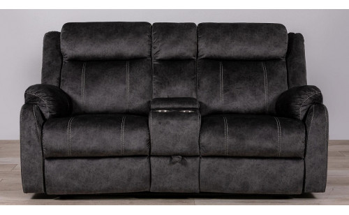 U7303 Console Reclining Loveseat w Drawer Granite Global Furniture U7303 Console Reclining Loveseat w Drawer Granite Global Furniture