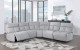 Rotterdam II U8088 Sectional Light Grey Global Furniture