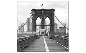 Brooklyn Bridge Flag-Wall Art Black / White J&M Furniture Brooklyn Bridge Flag-Wall Art Black / White J&M Furniture