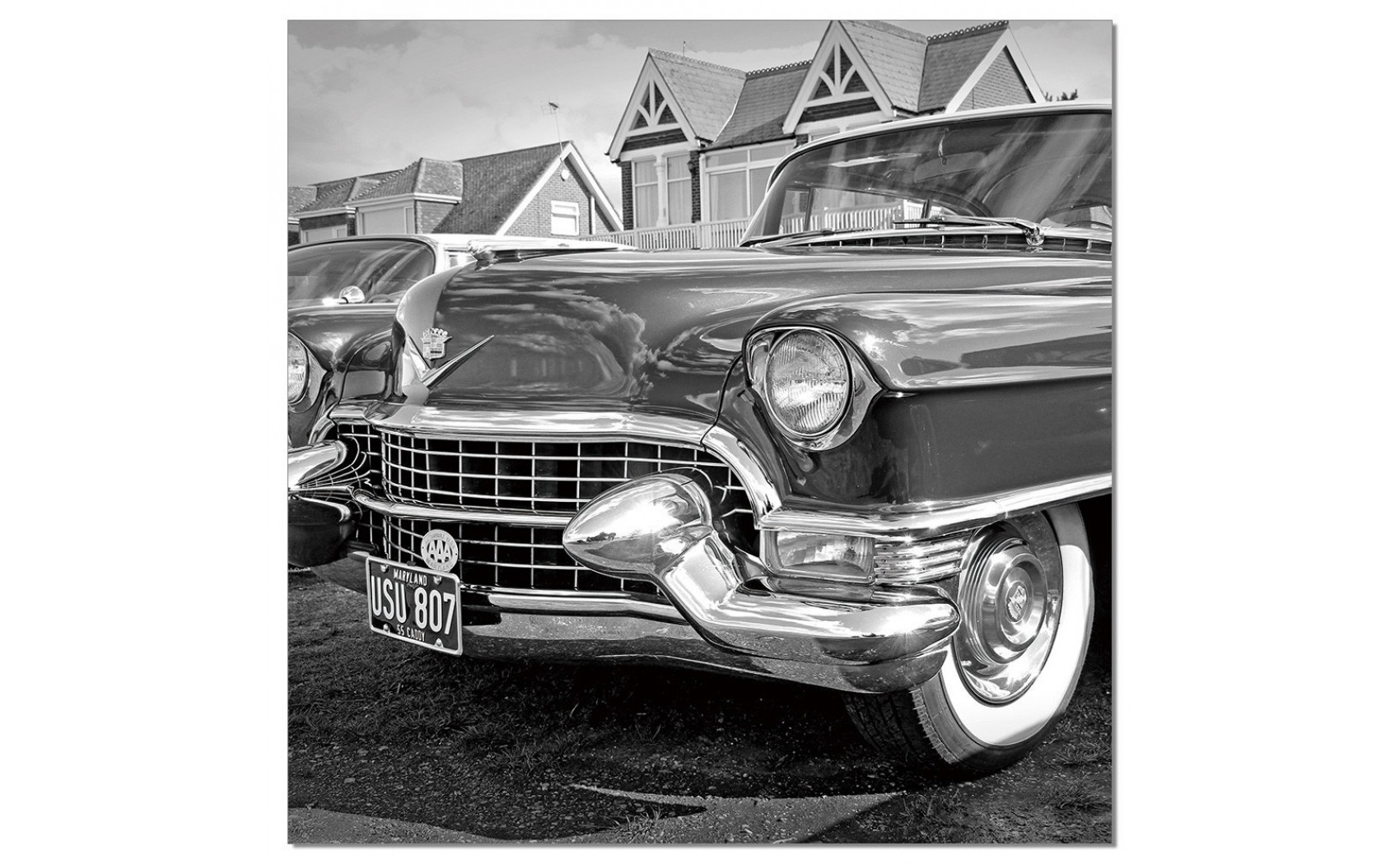 Classic Car II Wall Art Black / White J&M Furniture