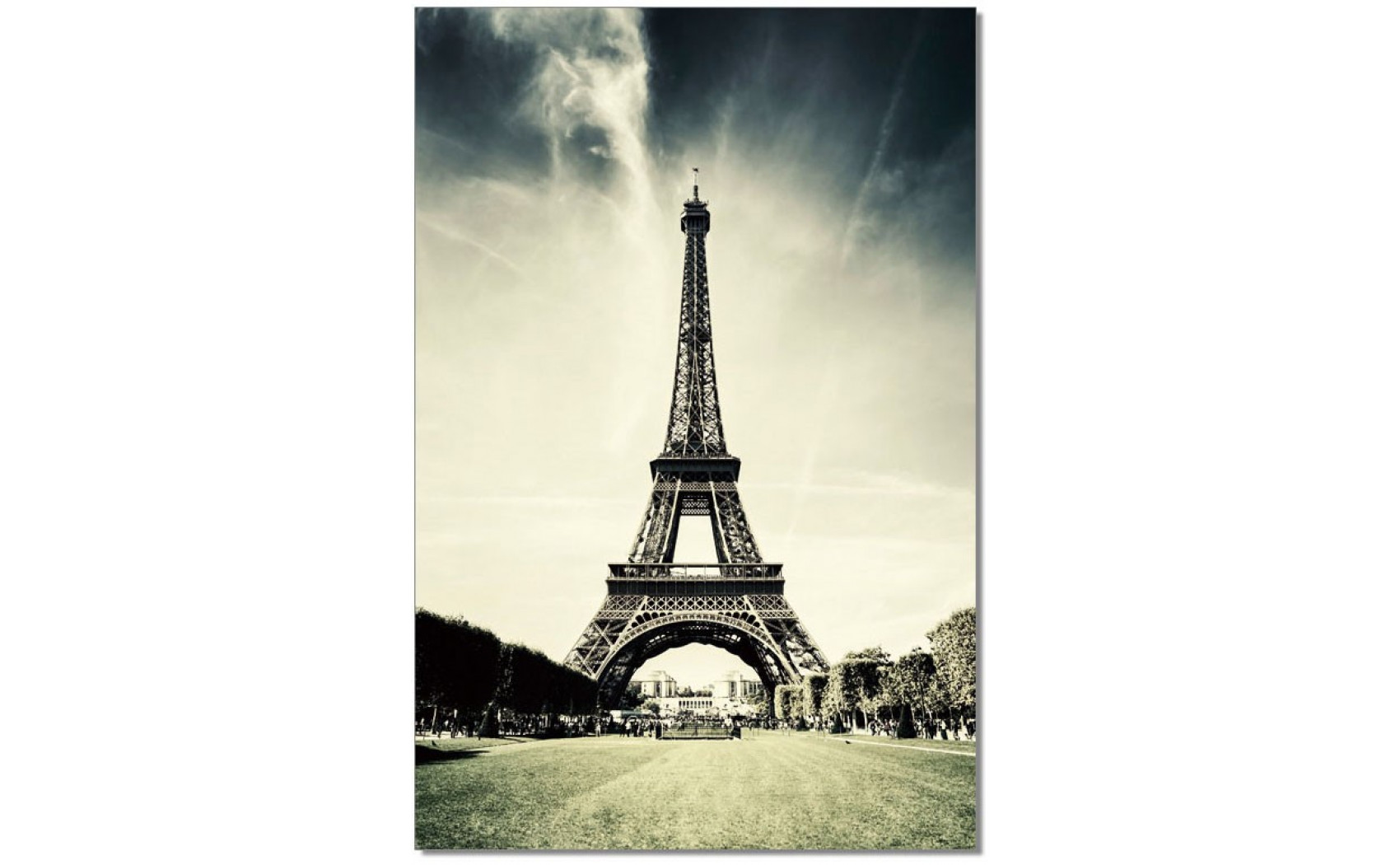 Eiffel Tower Wall Art Navy Blue / White J&M Furniture