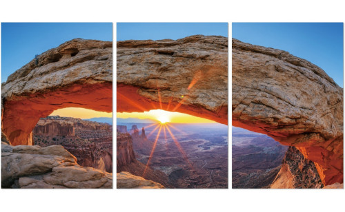 Serenity Wall Art Light Blue / Orange J&M Furniture