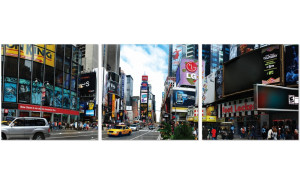 Times Square Wall Art Black / Orange / Blue J&M Furniture Times Square Wall Art Black / Orange / Blue J&M Furniture