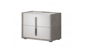 Ada Nightstand Cemento Bianco Opac J&M Furniture