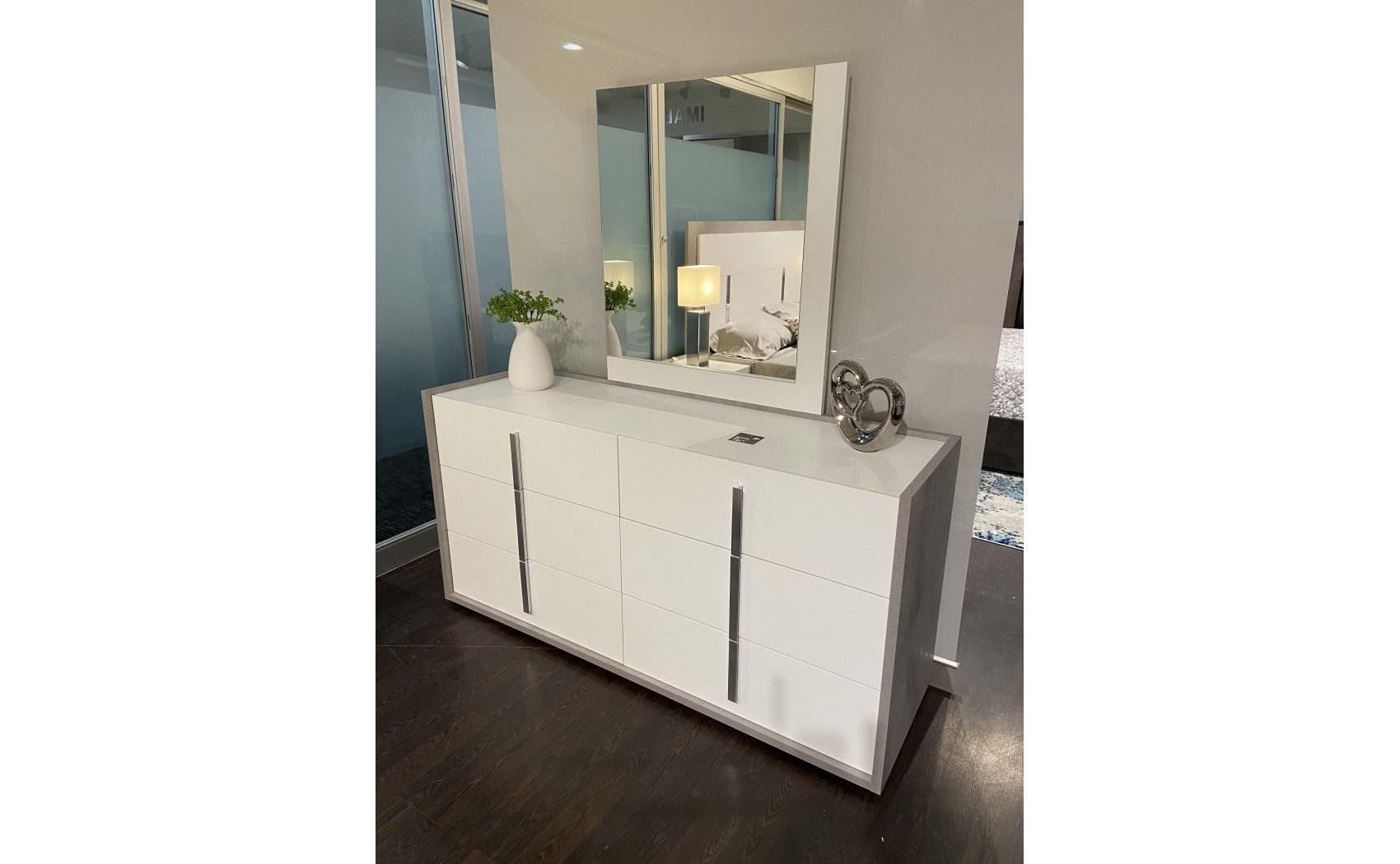 Ada Nightstand Cemento Bianco Opac J&M Furniture