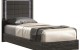 Alice Bed Grey Glossy / Leatherette J&M Furniture