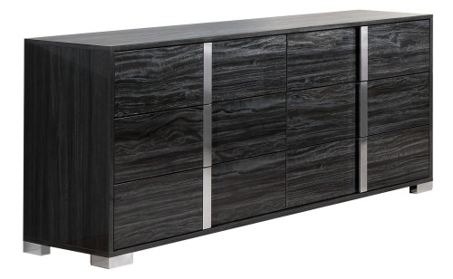 Alice Dresser Grey Glossy J&M Furniture Alice Dresser Grey Glossy J&M Furniture