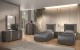 Alice Bedroom Set Matte Grey Matte / Leatherette J&M Furniture