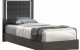 Alice Bedroom Set Matte Grey Matte / Leatherette J&M Furniture