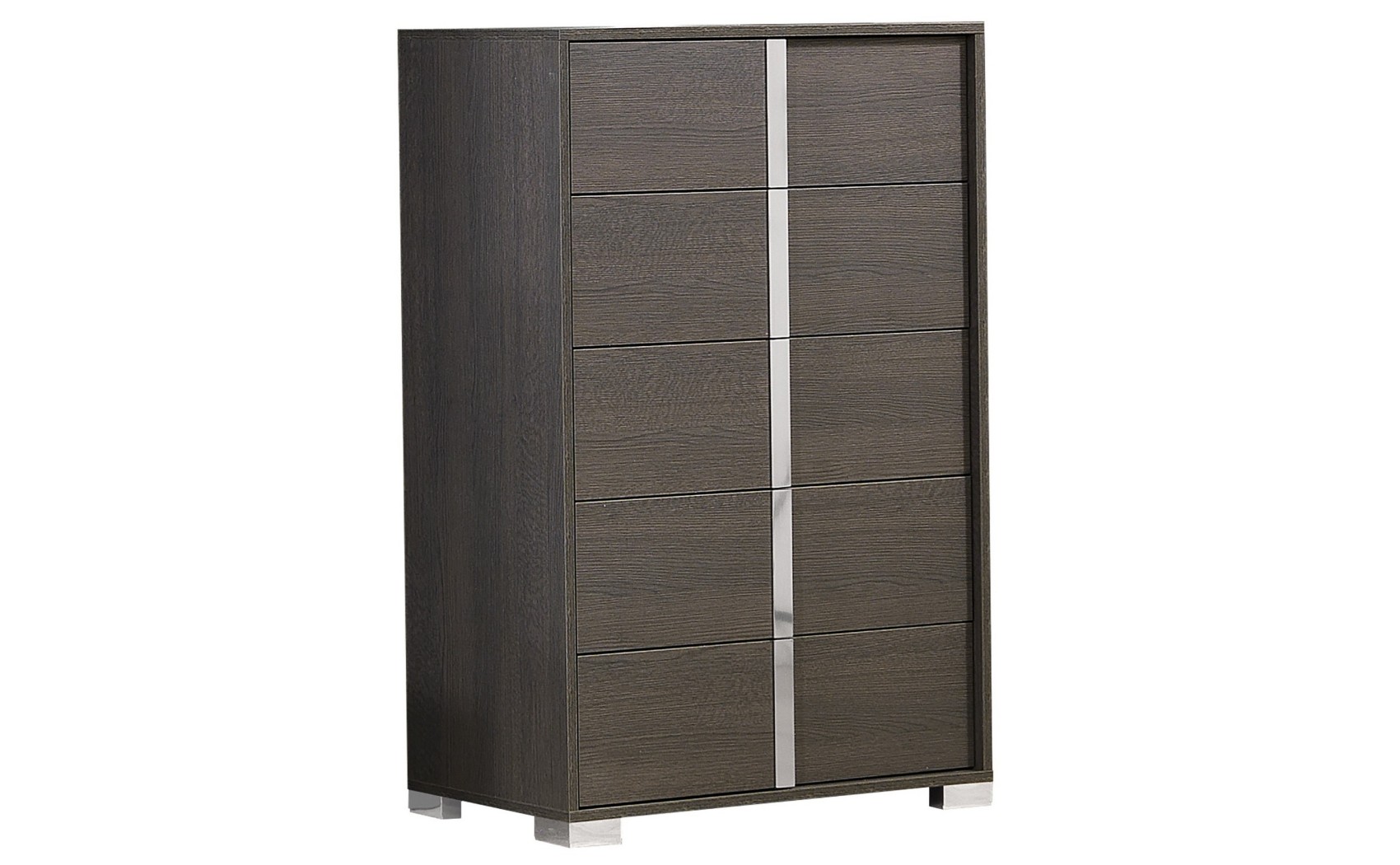 Alice Bedroom Set Matte Grey Matte / Leatherette J&M Furniture