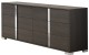Alice Bedroom Set Matte Grey Matte / Leatherette J&M Furniture