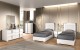 Alice Bedroom Set White Glossy / Leatherette J&M Furniture