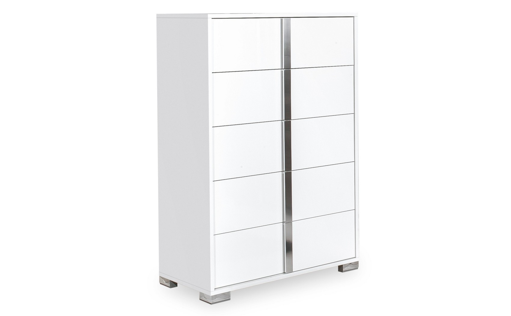 Alice Bedroom Set White Glossy / Leatherette J&M Furniture