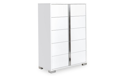 Alice Chest White Glossy J&M Furniture Alice Chest White Glossy J&M Furniture