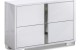 Alice Bedroom Set White Glossy / Leatherette J&M Furniture