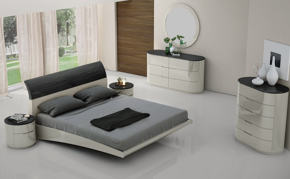 Amsterdam Bedroom Set Dark Grey & Light Grey J&M Furniture