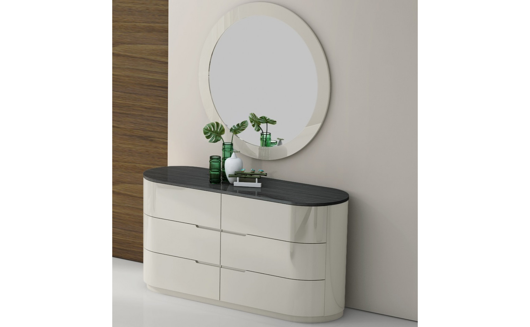 Amsterdam Nightstand Dark Grey & Light Grey J&M Furniture