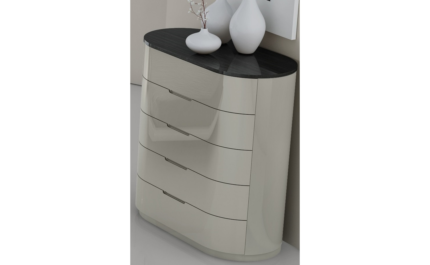 Amsterdam Nightstand Dark Grey & Light Grey J&M Furniture