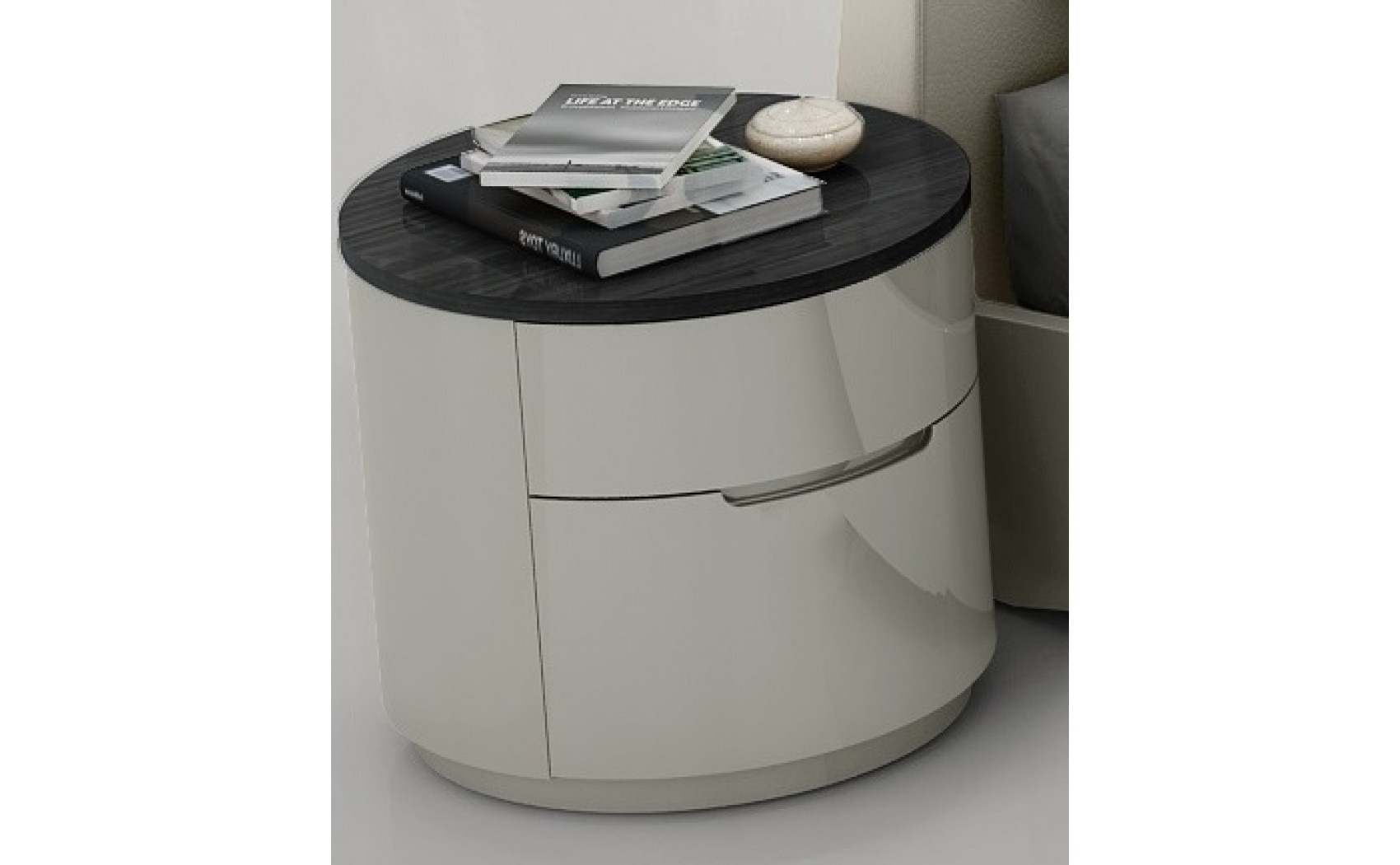 Amsterdam Nightstand Dark Grey & Light Grey J&M Furniture