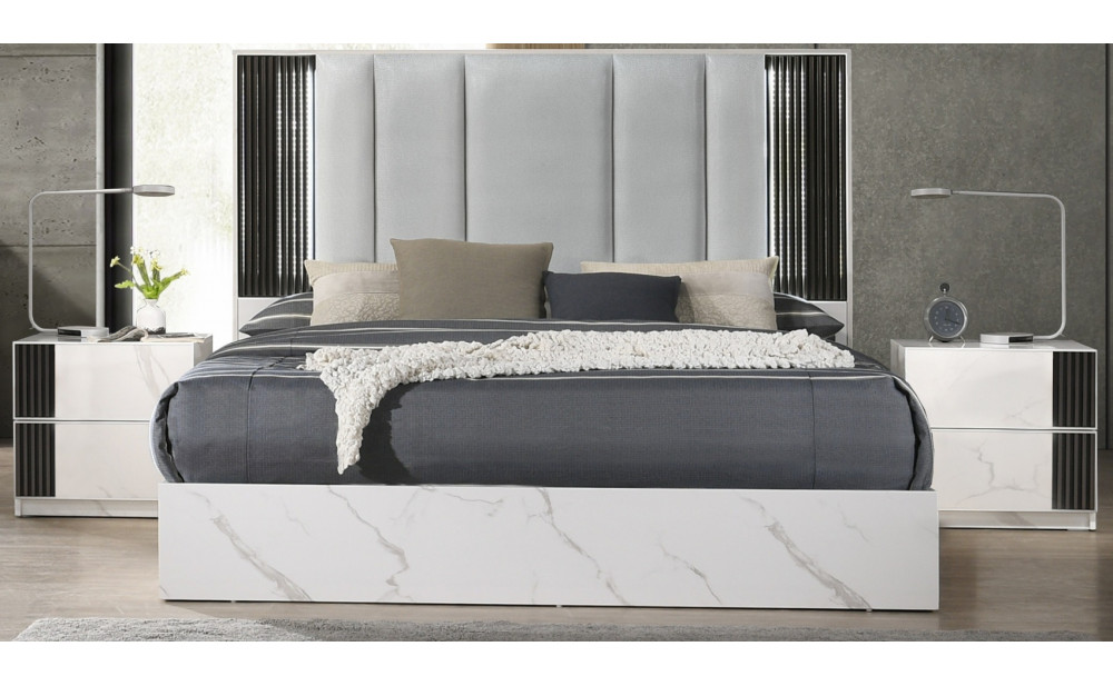 Bianca Bed White / Grey J&M Furniture
