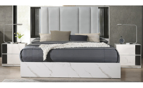 Bianca Bed White / Grey J&M Furniture