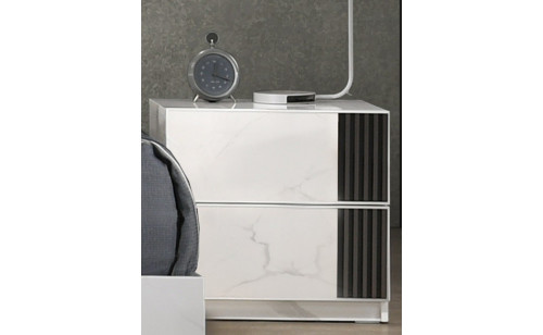 Bianca Nightstand White / Grey J&M Furniture