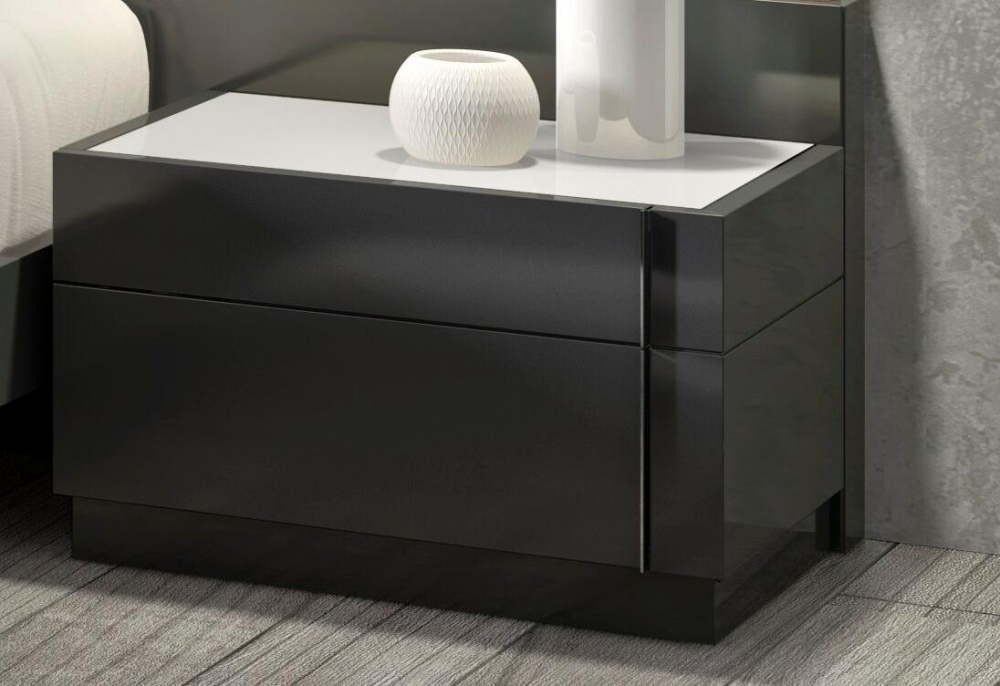 Braga Bedroom Set Grey Lacquer J&M Furniture JM