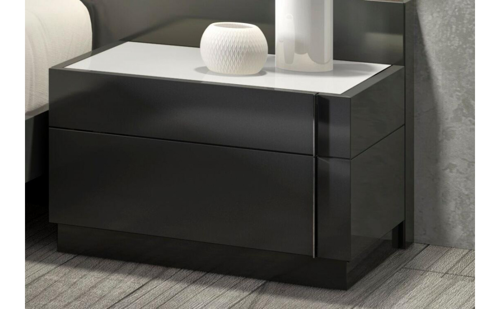 Braga Bedroom Set Grey Lacquer J&M Furniture