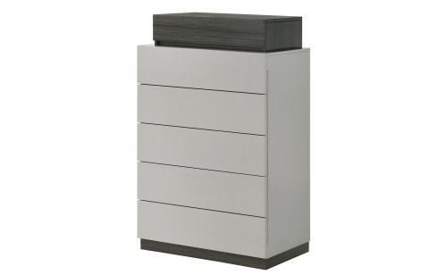 Cube Chest Grey / Dark Grey Glossy J&M Furniture Cube Chest Grey / Dark Grey Glossy J&M Furniture