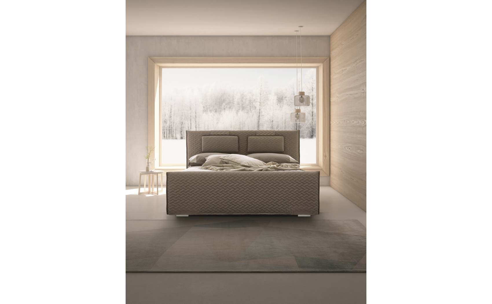 Evergreen Bed Light Taupe J&M Furniture
