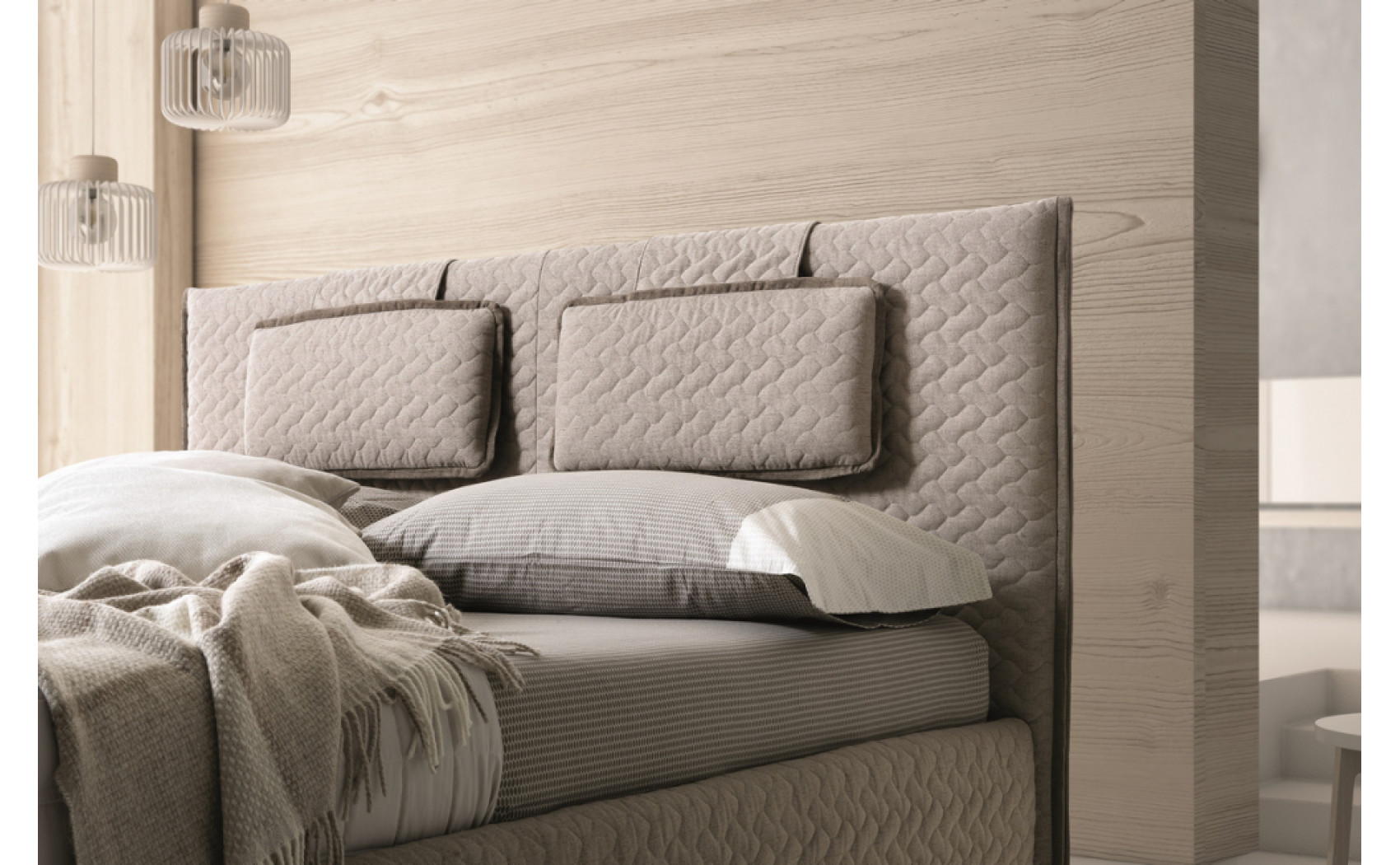 Evergreen Bed Light Taupe J&M Furniture
