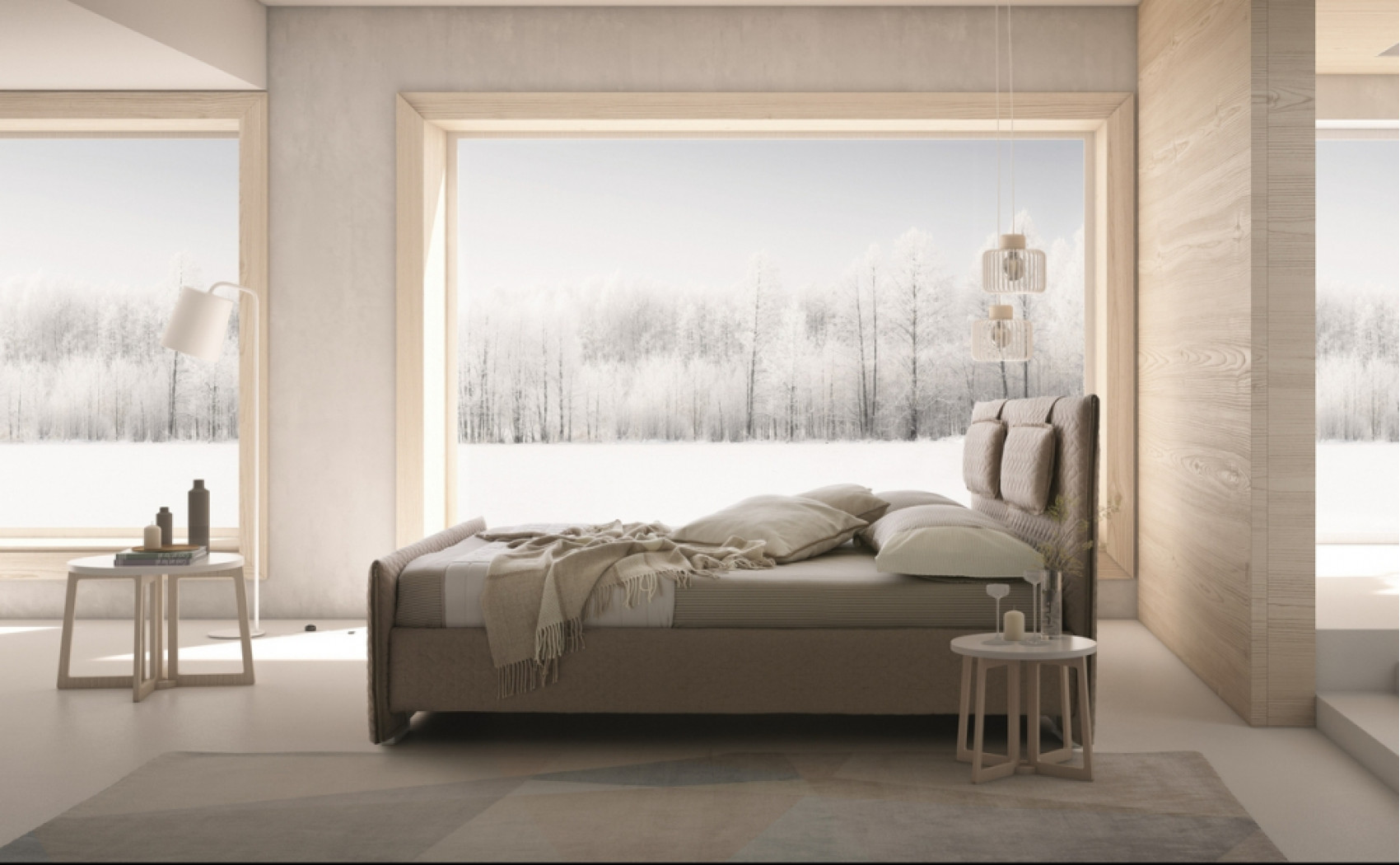 Evergreen Bed Light Taupe J&M Furniture